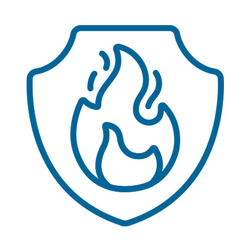 KuM Trockenbau Brandschutz Icon blau